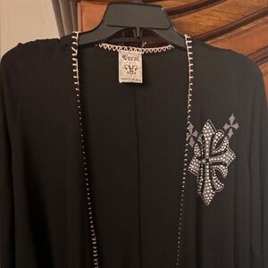 Vocal Black Garment with Pink Trim